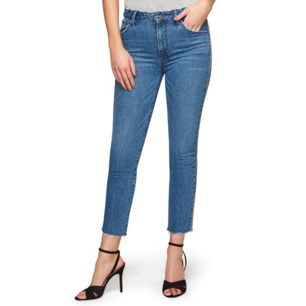 Sam Edelman Mary Jane High Rise Straight Crop Jean